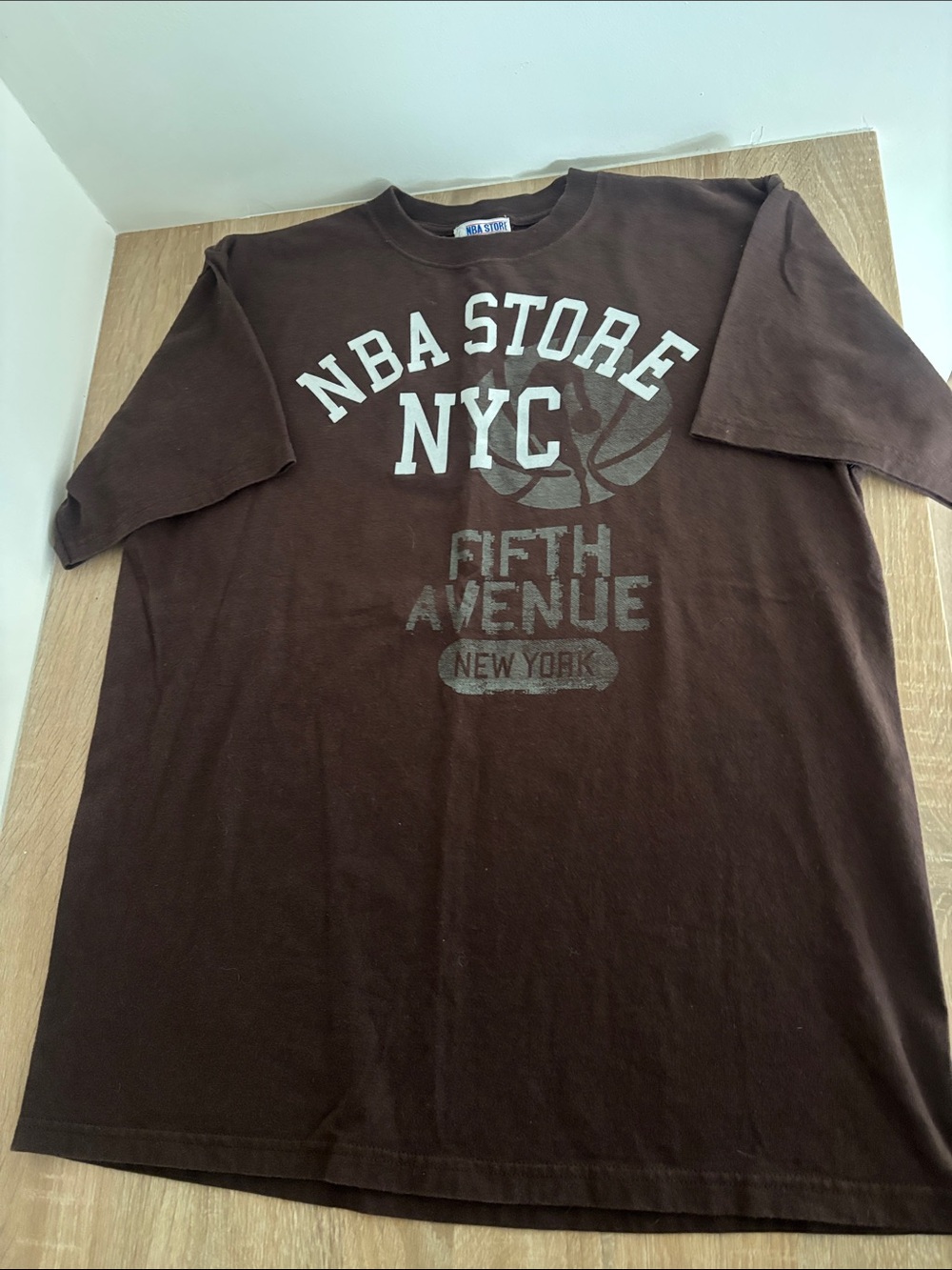 NBA Brown 'NBA Store NYC Fifth Avenue' Short Sleeve Graphic Tee